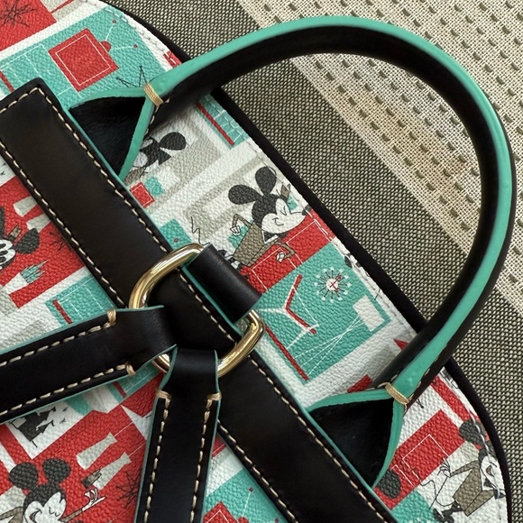 Dooney & Bourke Mid Century Mickey Mouse Backpack - Red and Teal main image 9
